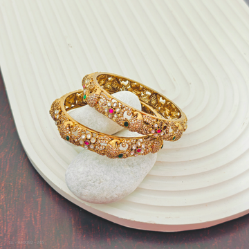 2 PCs Cz Victorian designer bangles