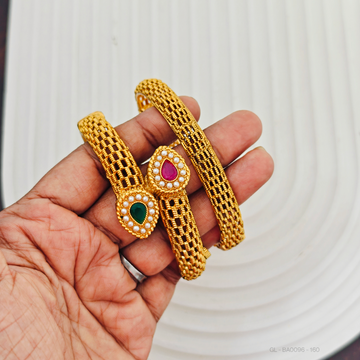 2 Pc set cz stone Bangles Set