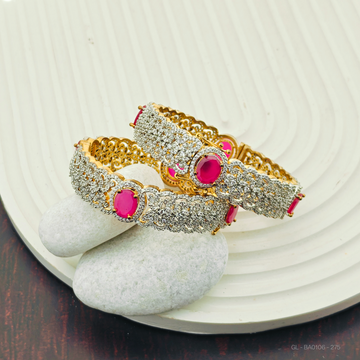 2 PCs Cz Victorian Ruby designer bangles