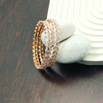 Gold finish pastel color-party wear Stone  Bangles