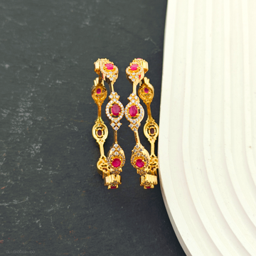 2 PC Set -  Ruby Bangles (Teens)