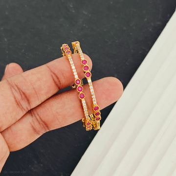 Kids  - 2 PCs set -AD Ruby elegant Bangles