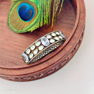 Doublet Mossanaite-Ad- stone Victorian Bracelets
