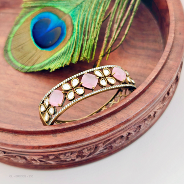 Doublet Mossanaite -Ad-pink-stone Victorian Bracelets