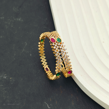 Kids Bangles -Ruby Emerald stone- 2 PCs set