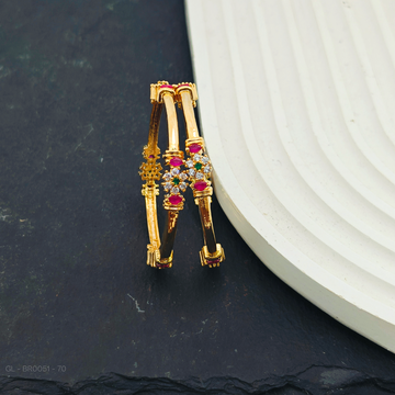 Kids Bangles-Floral Ruby - 2 PCs set