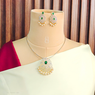 Elegant Floral Locket set - Green