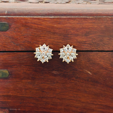 Gold plated-AD stone- Studs
