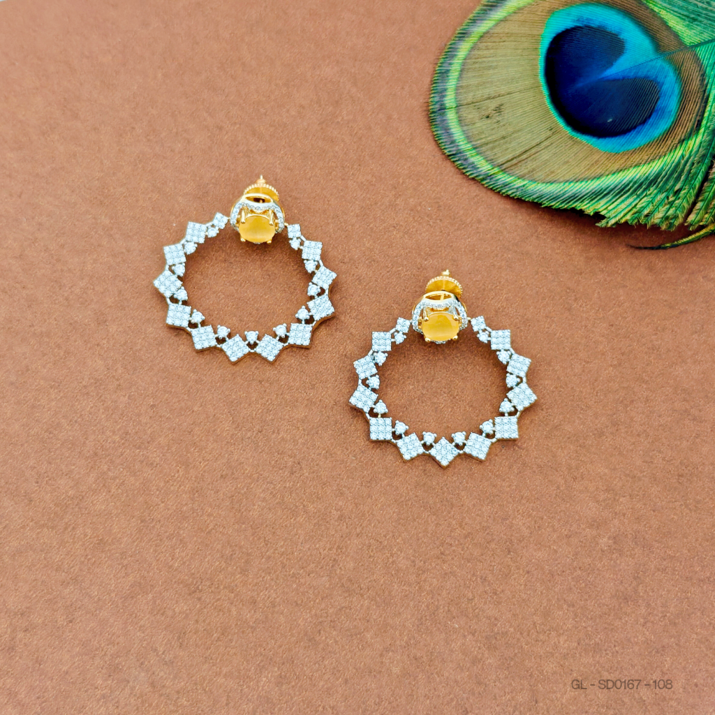 AD-Musted yellow -Party wear-stud