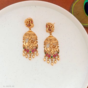 Gold-plated-Lord krishna-Studs