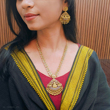 Antique Lakshmi-Floral Necklace set