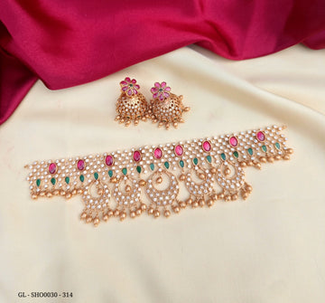 Chandbali Choker Necklace GL-SHO0030-314