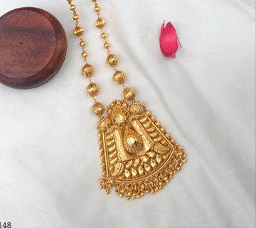 Golden  Mid length necklace set