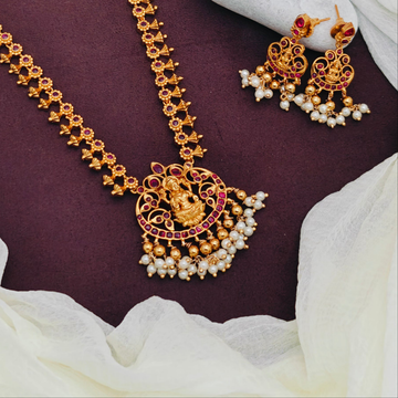Antique temple Ruby necklace set GL-SHO1051-155