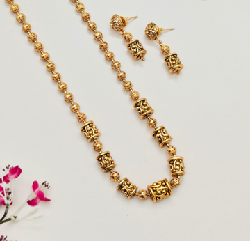 Antique Golden Beaded mala set