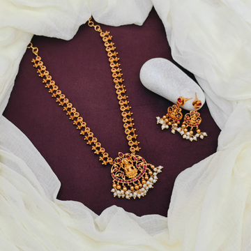 Antique temple Ruby necklace set GL-SHO1051-155