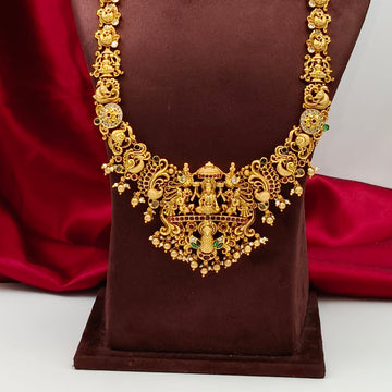 Gold replica Nakshi Temple haaram