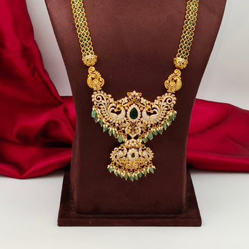 Emerald Cz Golden Raani Haaram