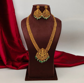 Gold alike Long Dollar Necklace set