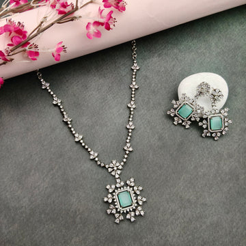 Pastel American Diamond necklace