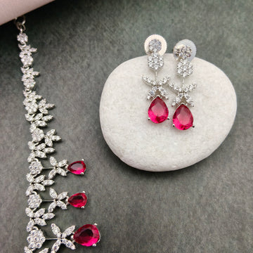 American Diamond- AD Ruby Stone