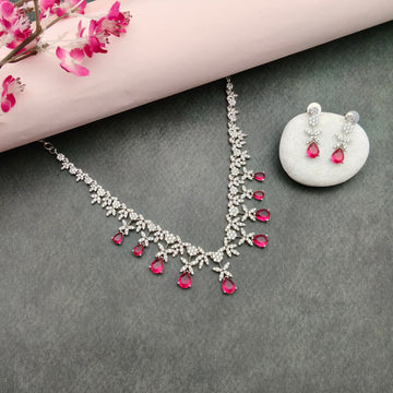 American Diamond- AD Ruby Stone