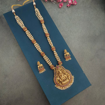 Kemp Govardhan Bead Mala Long Necklace