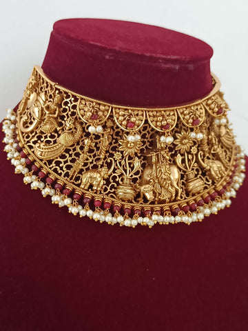 Govardhan Krishna Choker necklace