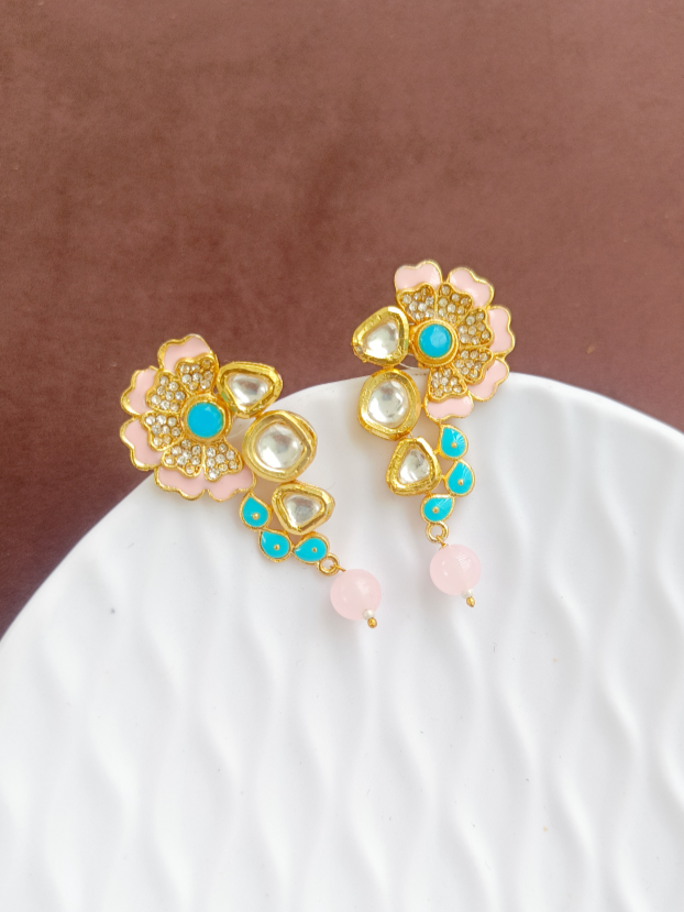 Meenakari Kundan Earrings GL-EA2104-55