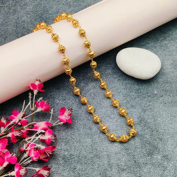 Gold finish beaded chain