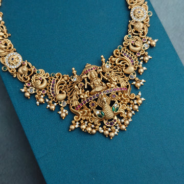 Gold replica Nakshi Temple haaram