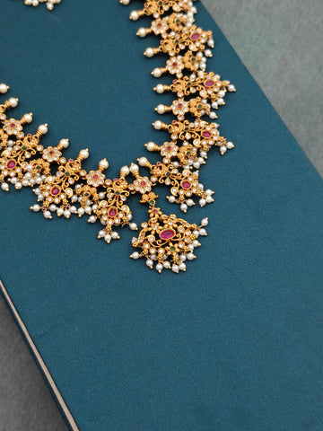 Peacock Guttapusalu Necklace