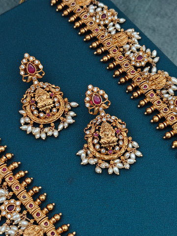 Kemp AD Ruby Guttapusalu long Necklace