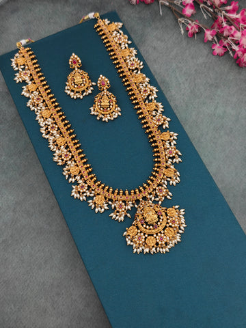 Kemp AD Ruby Guttapusalu long Necklace