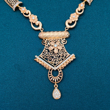 Gold forming Hasli  Necklace set