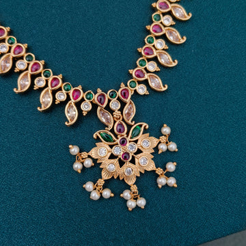 Ruby Emerald Stone Necklace