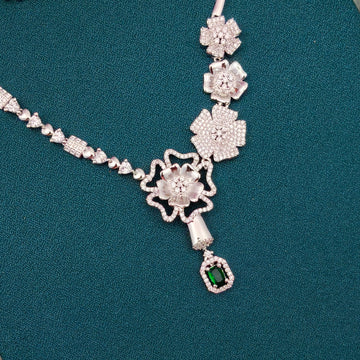 American Diamond-floral pattern Set