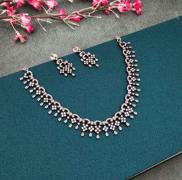 Victorian polish geometric Necklace Set