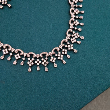 Victorian polish geometric Necklace Set