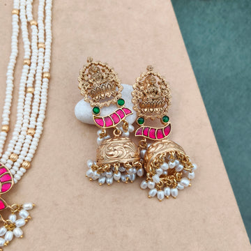 Jadau Kundan Lakshmi Pearl choker