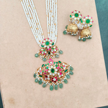 Jadau Kundan Pearl Raani Haar
