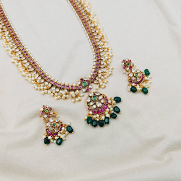 Kemp Traditional Sleek long necklace set
