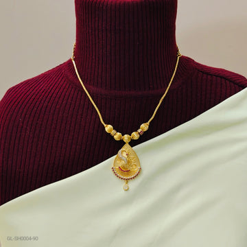 Peacock Locket Necklace Set
