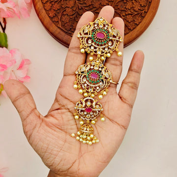 Peacock Design pearl Jada Billai