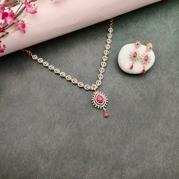 American Diamond pendant Necklace