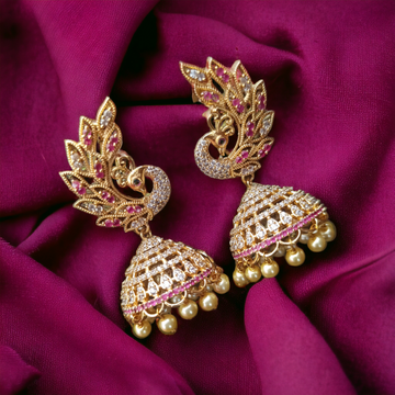 Gold Finish Jhumkas GL-EA1869-148