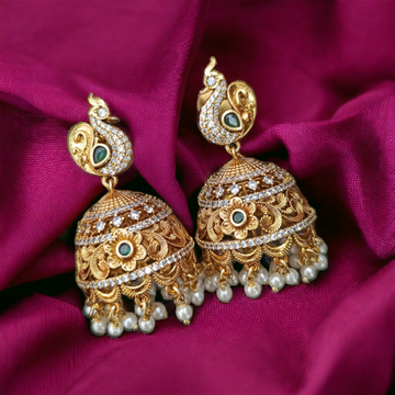 Gold Finish Jhumkas GL-EA1863-175