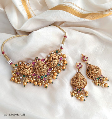 Jadau Kundan temple Choker