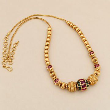 One gram gold ball design Beaded Necklace - Design 3