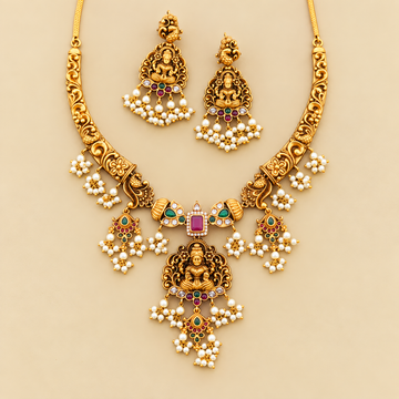 Nakshi lakshmi-peacock design Necklace
